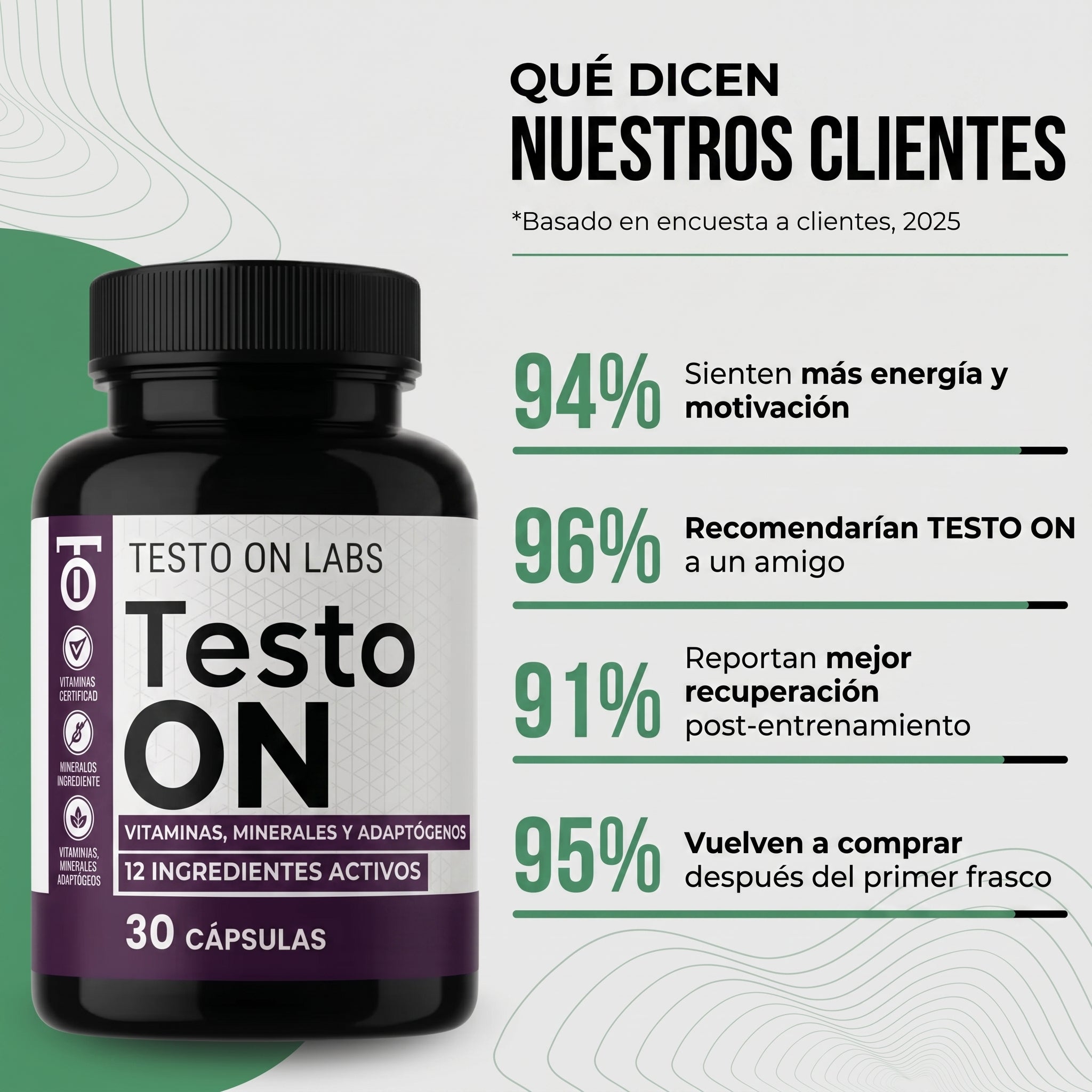 TestoON - SUPLEMENTO #1 PARA HOMBRES