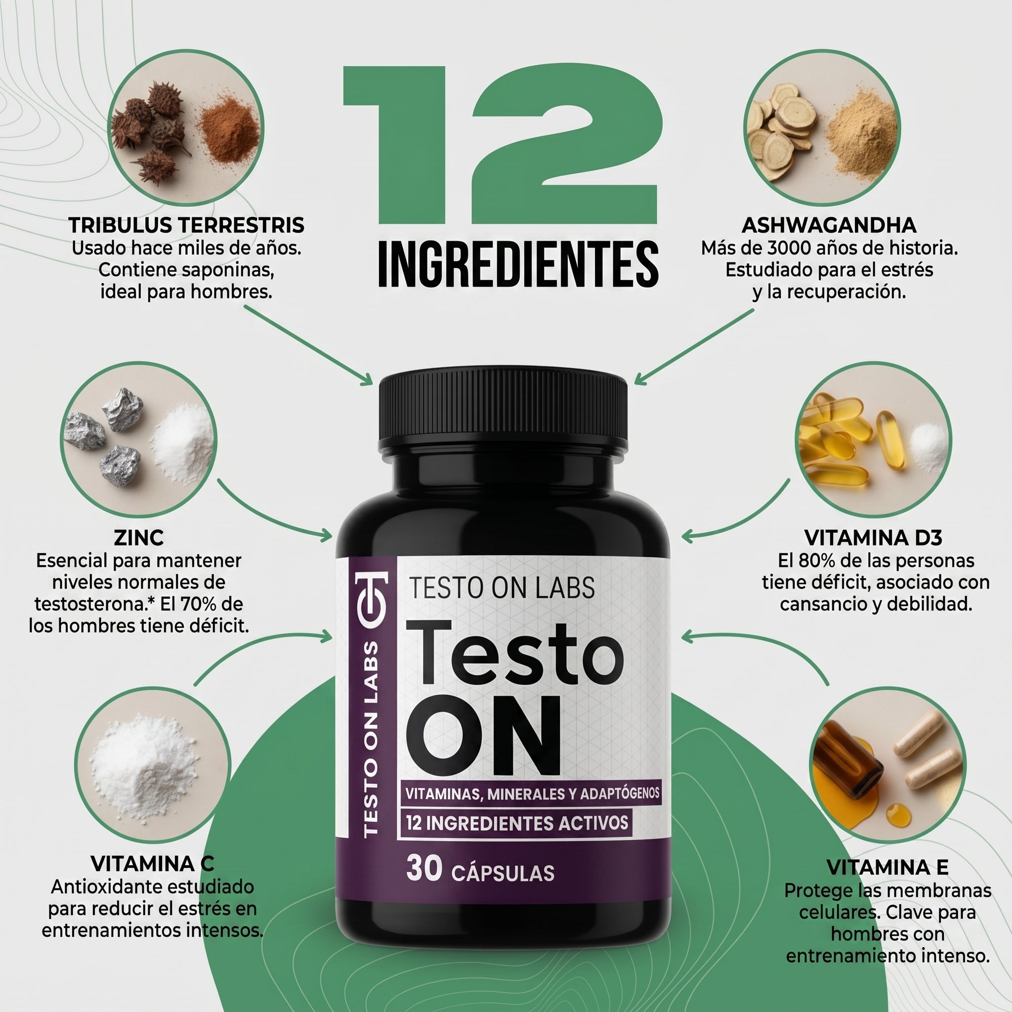 TestoON - SUPLEMENTO #1 PARA HOMBRES